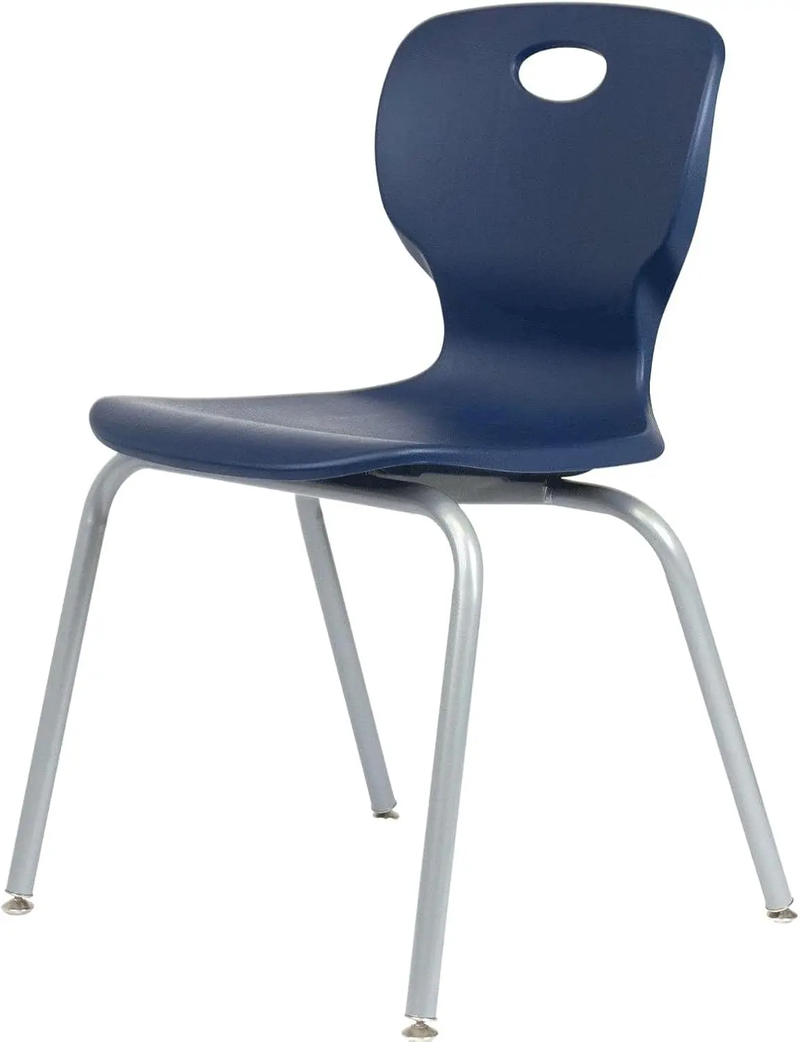 Student Stack Chair - Luxurious and Comfortable Molded Seat with Robust Riveted Frame - for Classrooms in Home Learning or Offic