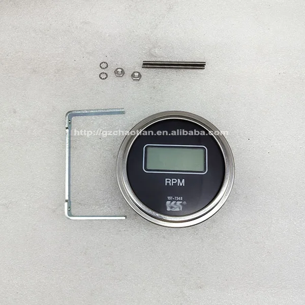 Construction Machinery Parts 197-7348 RPM Electronic Tachometer 1977348 for 3114 3116 3126 3126B 3306