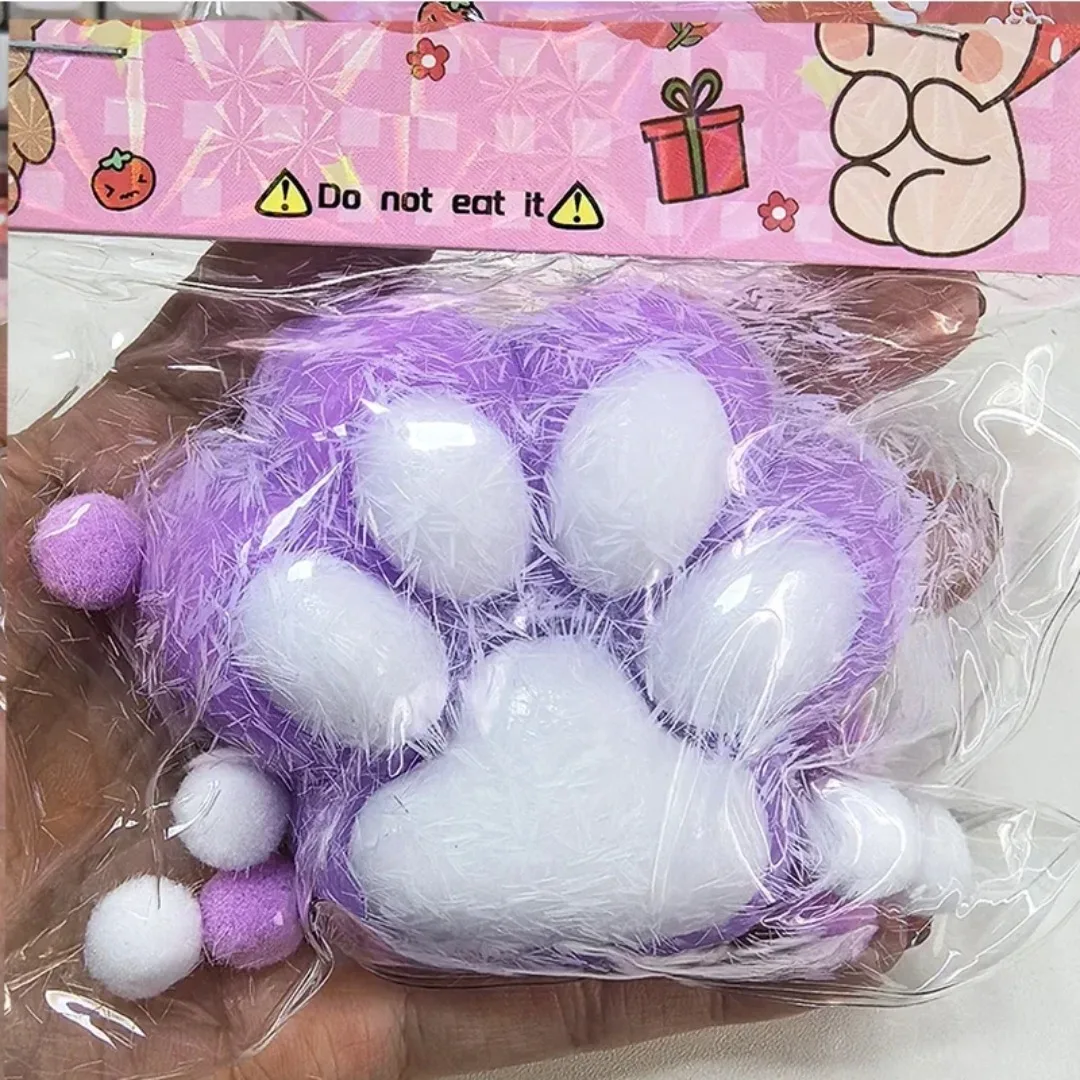Sticky Pinch Cat Paw Toys – Soft Squeeze Dekompressionsspielzeug für Kinder und Erwachsene, lustiges interaktives Fidget-Spielzeug zum Stressabbau