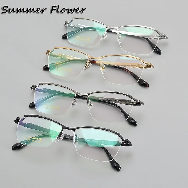 Japan Design Eyewear Pure Titanium Top Quality Frame High End Gafas Gentlemen Light Weight Optical Glasses Frame Men