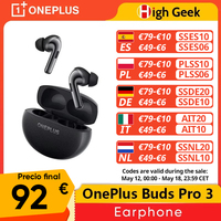 Global Version OnePlus Buds Pro 3 Earphone Up to 50dB Noise Canceling Spatial Audio with Head Tracking Hi-Resolution Audio