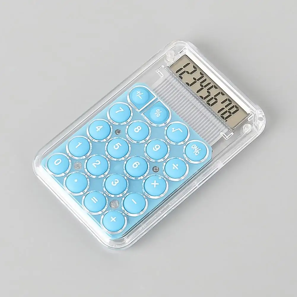 Compact Calculator Travel-friendly Mini Portable Calculator with Lcd Display Big Buttons Battery Powered 8 Digit for Easy