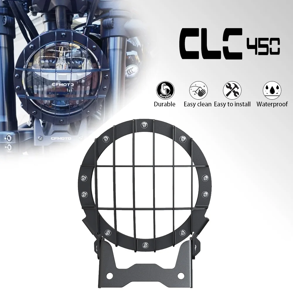 

FOR CFMOTO CLC450 Bobber 450 CL-C Headlight Guard Protector Grill Cover Motorcycle Accessories CLC CL-C450 bobber 2023 2024 2025