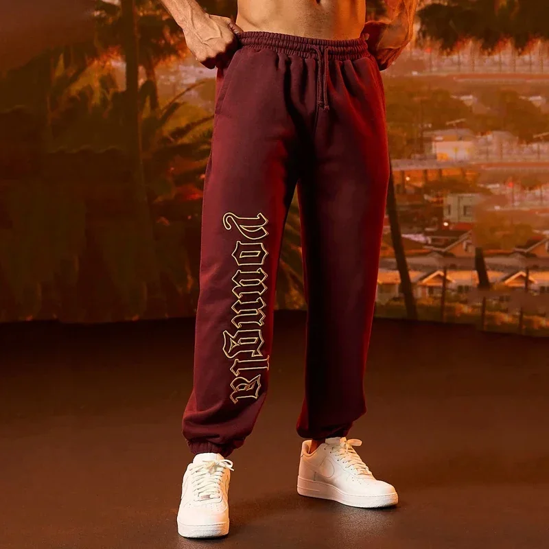 

Men's Clothing YOUNGLA Men's Sweatpants Joggers Gym Running Sports Fitness Cotton Mid Waist Drawstring Casual Pants Trousers