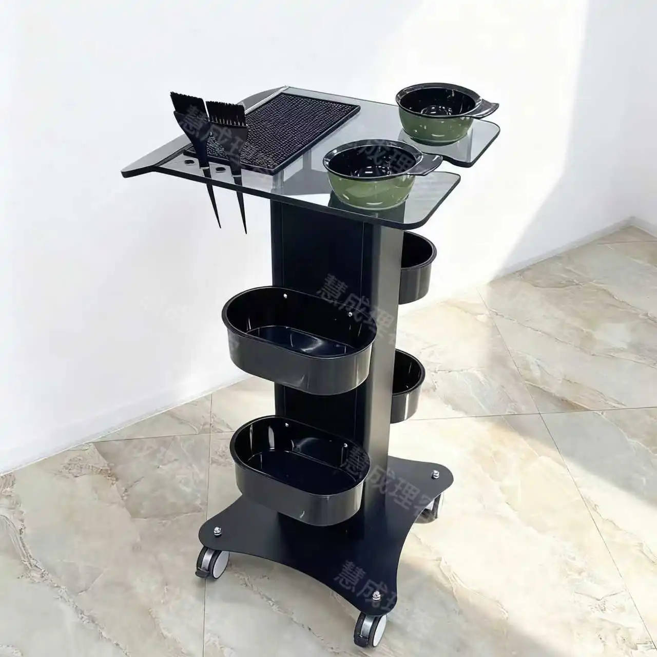 

Salon Barber Shop Perm and Dyeing Tool Cabinet Panel Multifunctional Storage Cart