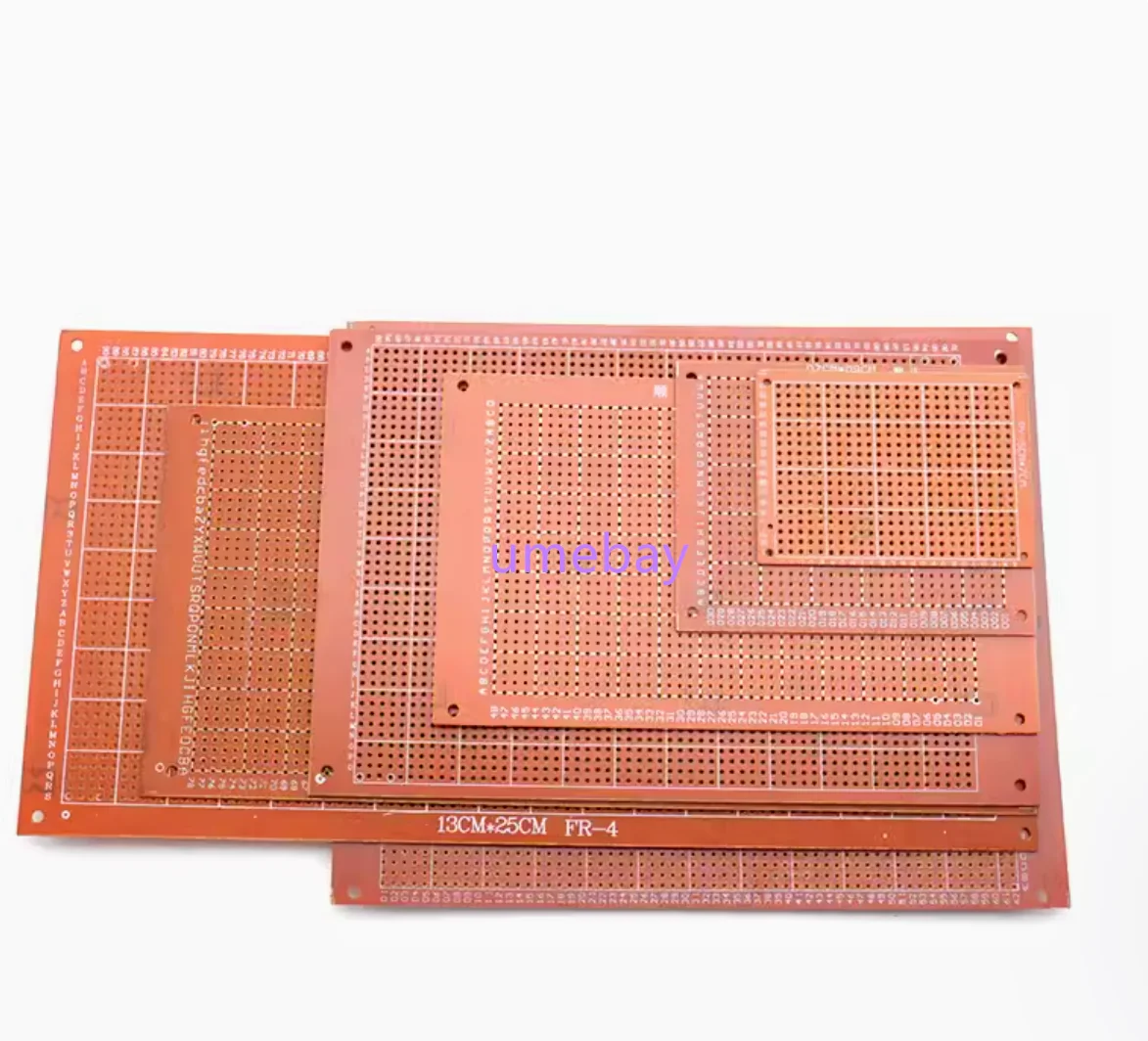 10pcs    PCB circuit board 5 * 7/7 * 9/9 * 15/10 * 22/12 * 18/13 * 25/15 * 18 * 30 electric wood universal board