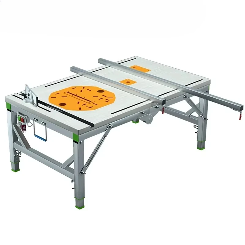 Table Woodworking Workbench with Excellent Decorative Feature Multifunctional Portable Folding Lifting Saw