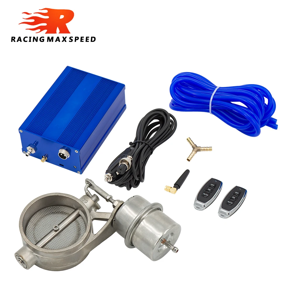 Universele 2 "/2.36"/2.5 "/2.75"/3 "inch Uitlaat Vacuümpomp Vacuümklep Control Unit Set Uitlaat Knipsel Klep Met Afstandsbediening