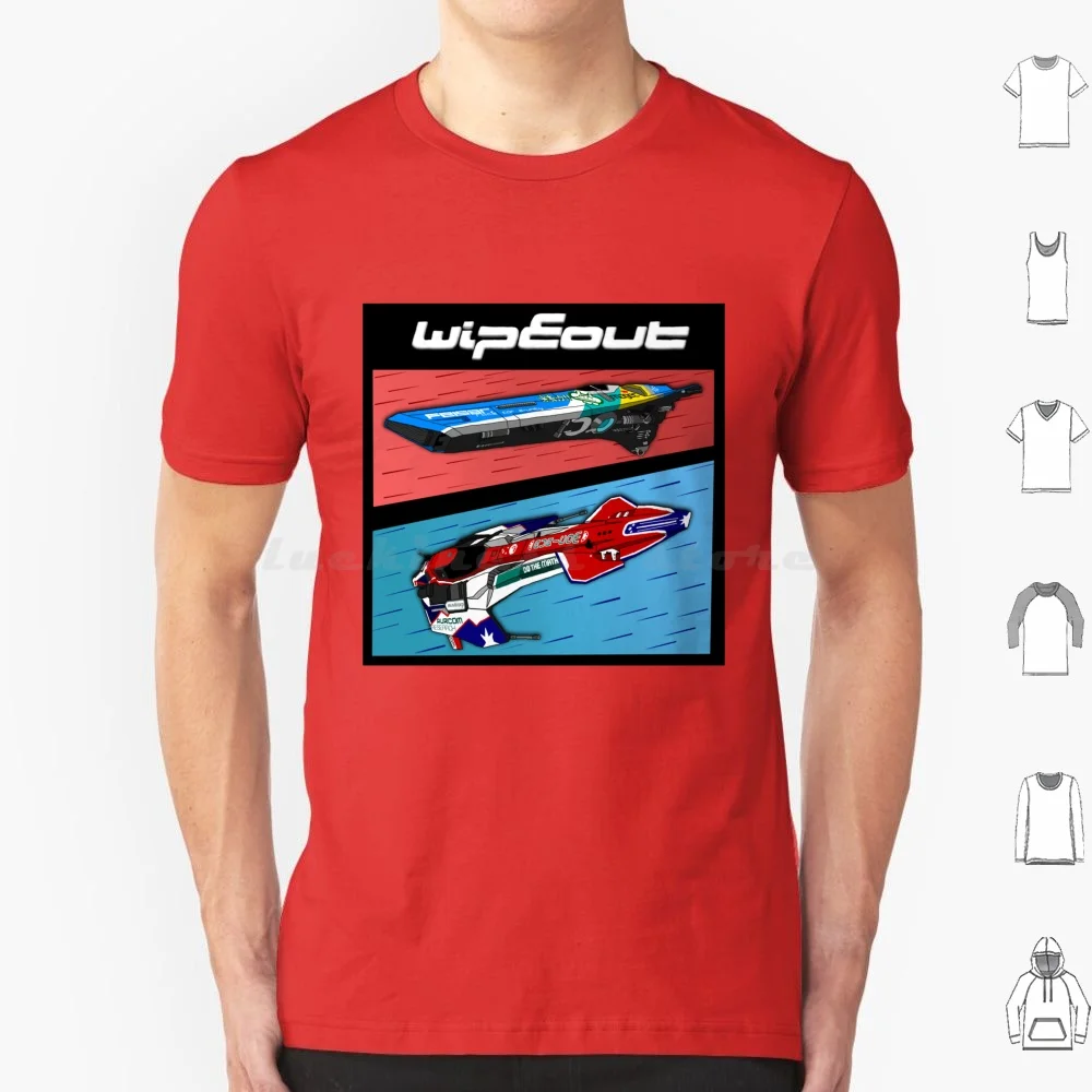 Wipeout Ships-Camiseta con Logo de banda de cómic, camiseta fresca de algodón 6xl, colección Wipeout Classic 2048, juego de limpieza Phantom Vector Venom