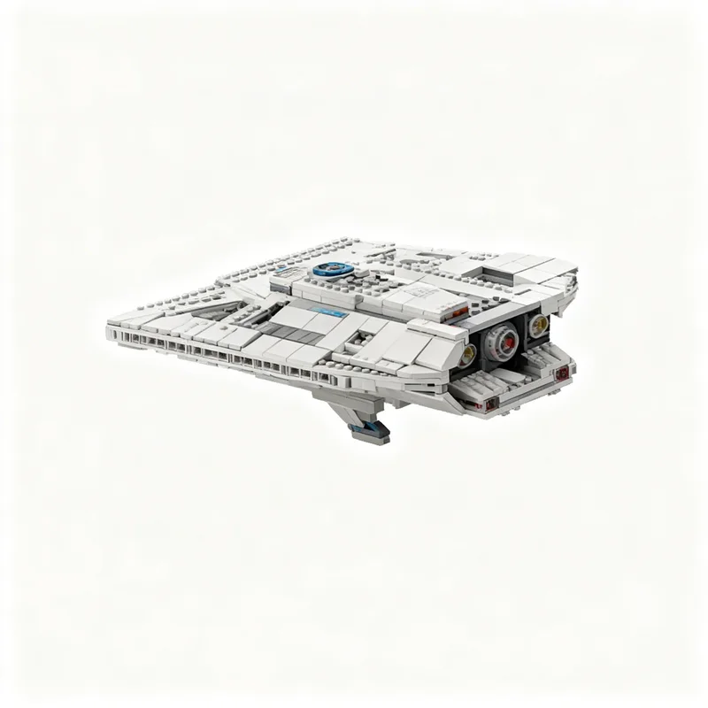 2491pcs MOC Ambassador-Type Ships Pack USS Enterprise-C USS Yamaguchi Renaissance-Class Smooth Space Model Building Blocks 3D
