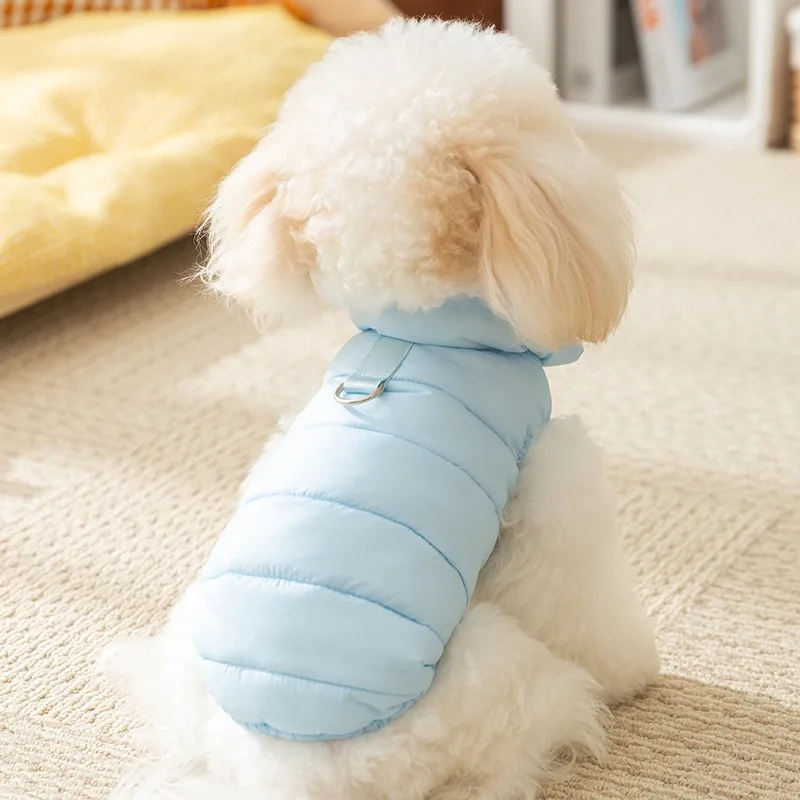 Autumn and Winter Dog Clothes Cloud Dog Sleeveless Vest Pet Windproof Warm Cotton Clothes Teddy Yorkshire Clothes XS-XL