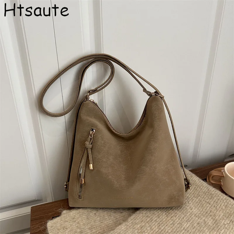 Brand Luxury Designer Women Bags High Quality Matte PU Leather Shoulder Crossbody Messenger Tote Bag Large Handbag Purses