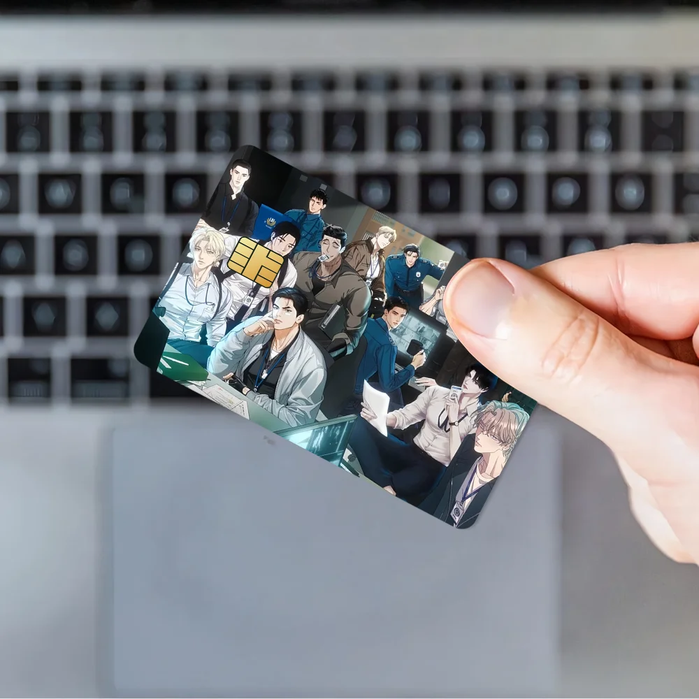 الكلاسيكية Comic-Jinx Bl-Lezhin فيلم الجلد غطاء بطاقة الائتمان ملصقات 4 قطعة الخصم الجبهة الديكور البنك حافلة تمرير مقاوم للماء