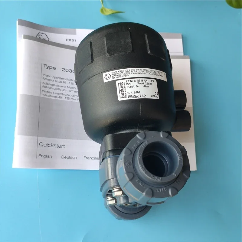 

2025.4 Burkert2030 Pneumatic Diaphragm Valve PTFE/EPDF Diaphragm Two-way Baode Brand New Original.