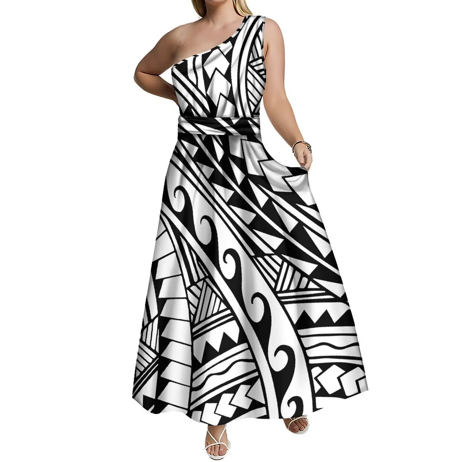 Pacific Islands New National Dress Samoa Personalized Maxi Dress Support Custom Hd 3d Printed Ladies Elegant Dress