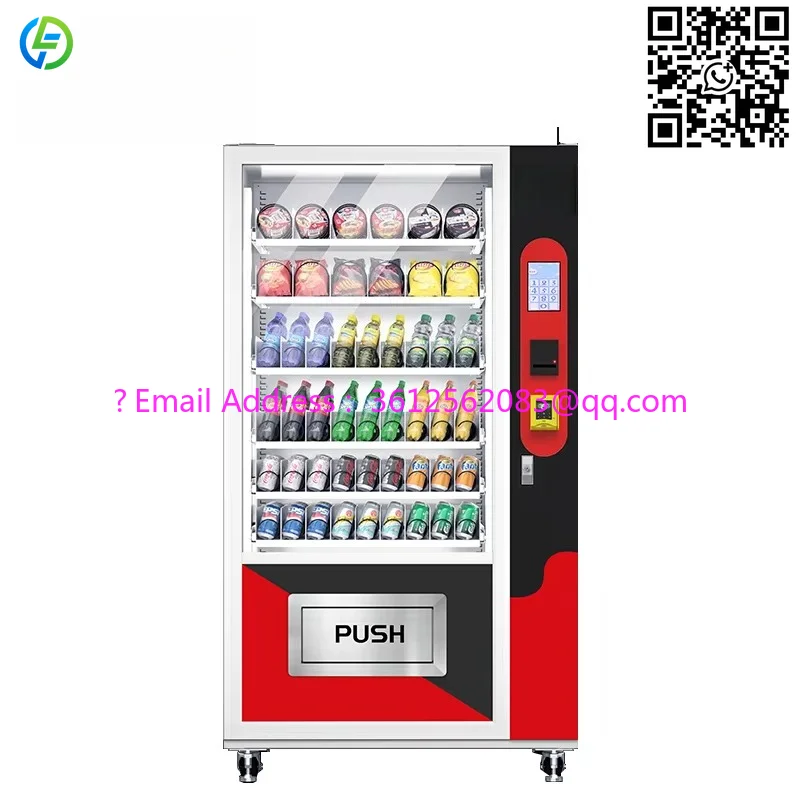 Customized Automatic WIFI Combination Vendor Machine Selling Combo Snack And Cold Drink Vending Machine For Retail Items