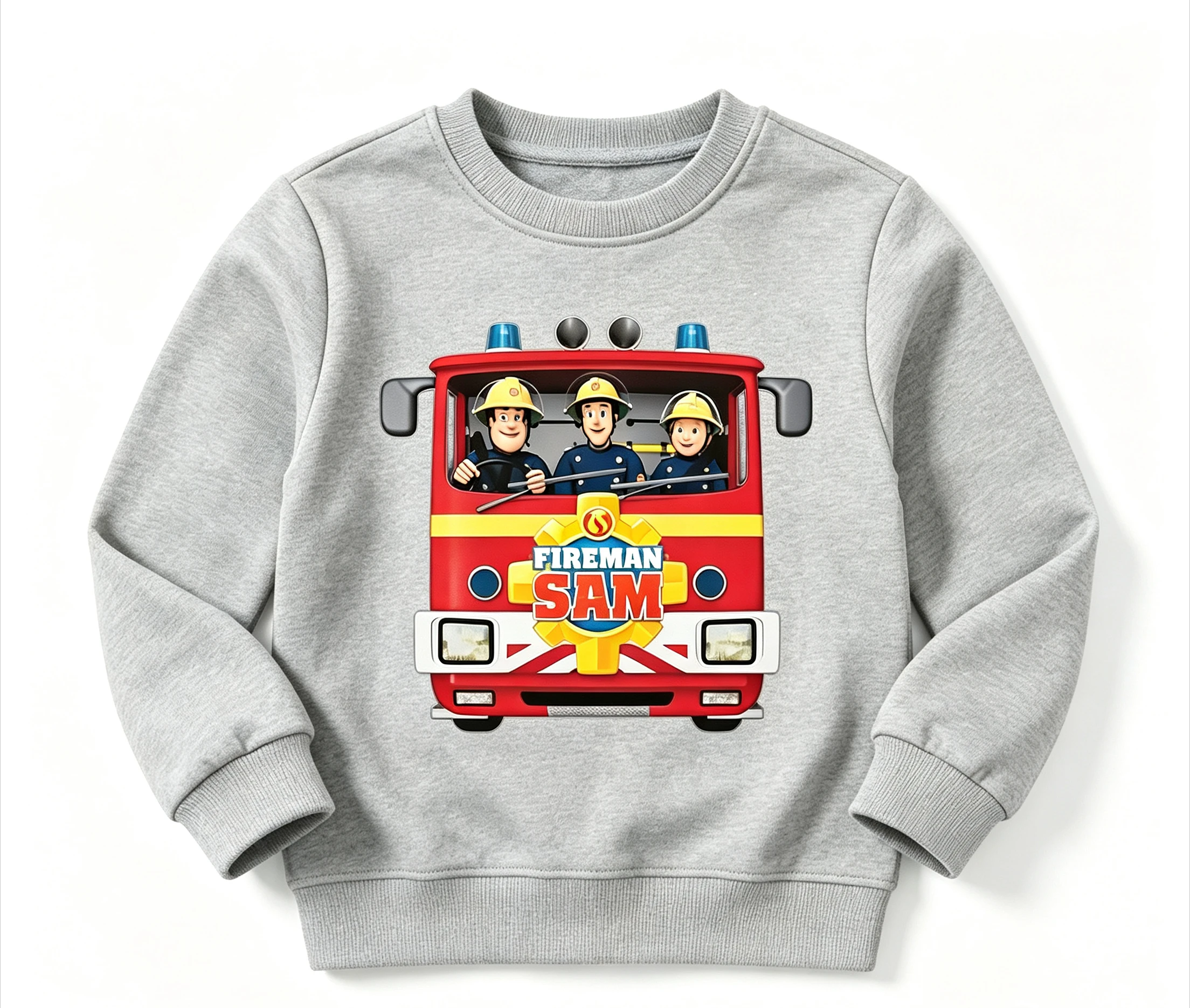 Fireman Sam 3-10Years Kids Cotton Sweatshirt Boys Cartoon Firefighter Hoodies Kids Autumn Clothes Children's Long Sleeve Tops