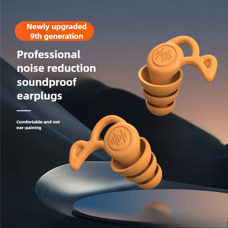 Earplugs for Noise Reduction, Sleep, Sound Insulation, Ultra-strong Anti-noise, Quiet for Snoring, and Swimming.