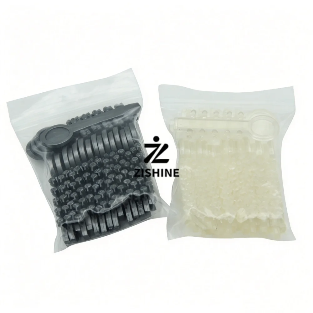 20Pcs Dental Orthodontic Rotation Wedges Elastic Torsion Pads Braces Teeth Aligning Transparent Grey Color Dentist Materials