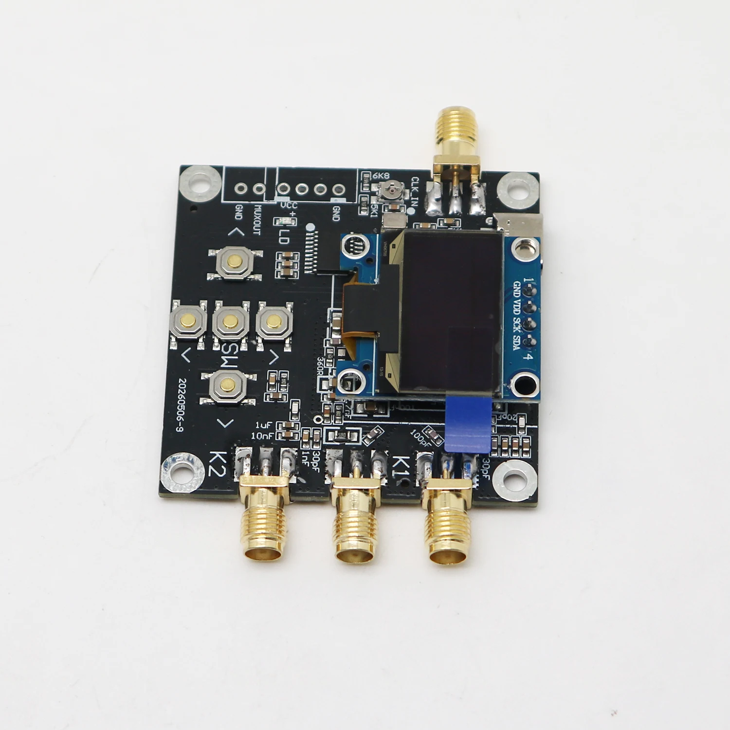 2.5KHz-4.4GHz Digital Display Signal Generator ADF4350+SI5351 Clock Signal Source for RF Signal SW AM FM 433M 868MHz SDR 2.4Ghz