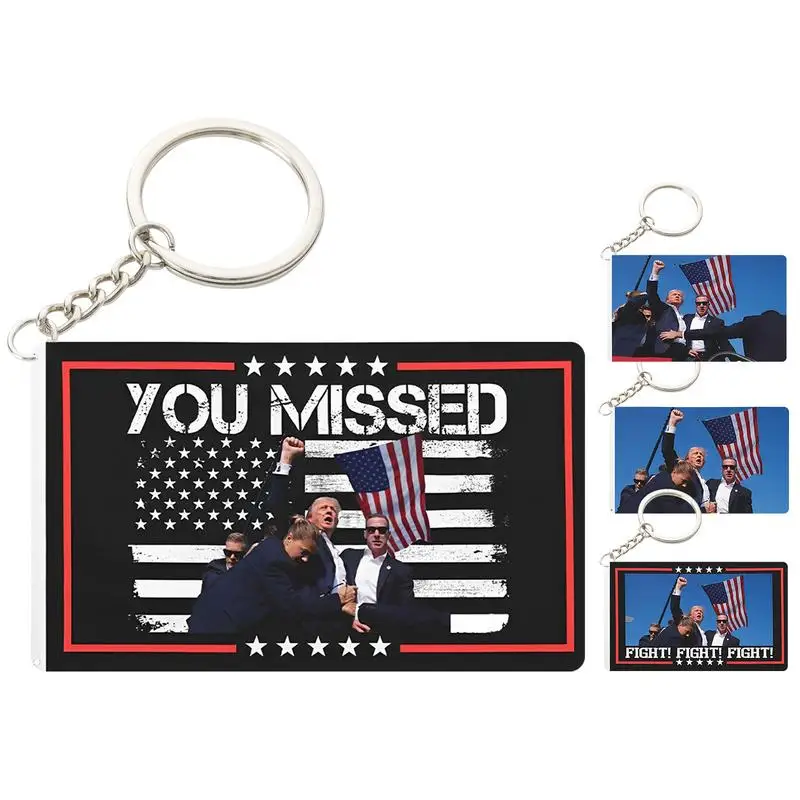 

Donald Trumps Presidential Pendant USA America Presidential Election Decoration Props Acrylic Funny Car Backpack Pendant