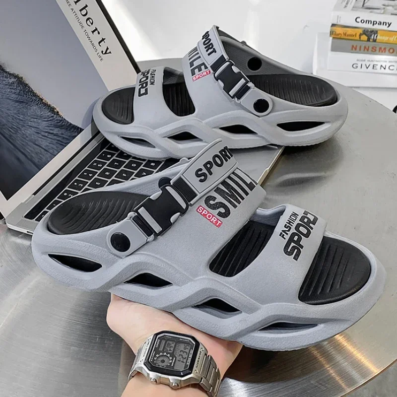 

Летние мужские сабо, сандалии, повседневная обувь, мужские и женские уличные пляжные тапочки для отдыха, удобная мужская обувь высокого качества