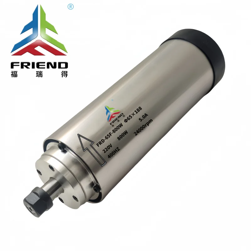 High-speed 0.8kw-6kw air-cooled 24000 rpm CNC motor spindle new conditions engraving and milling grinding