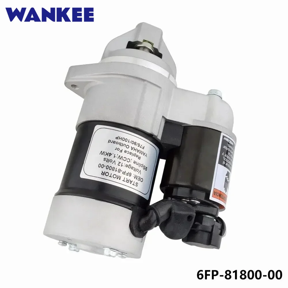Starter Motor Assy 6FP-81800 for Yamaha Outboard F75 F90 HP Engine 6FP-81800-00 High Quality Starting Motor