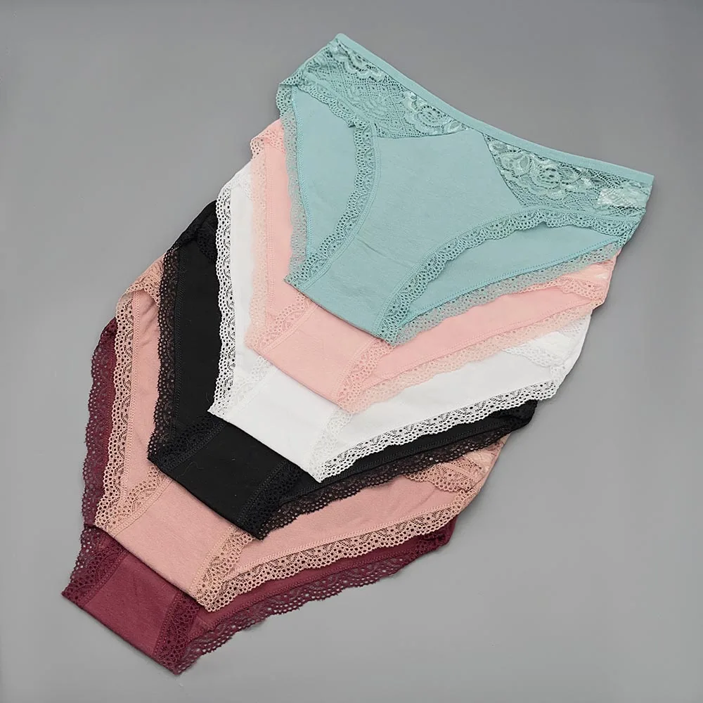 Moonflame 5 ks žhavé výprodej dámské spodní prádlo pro ženy s nízkým pasem dívčí kalhotky dámské bavlněné kalhotky sexy krajkové kalhotky - náhled 3