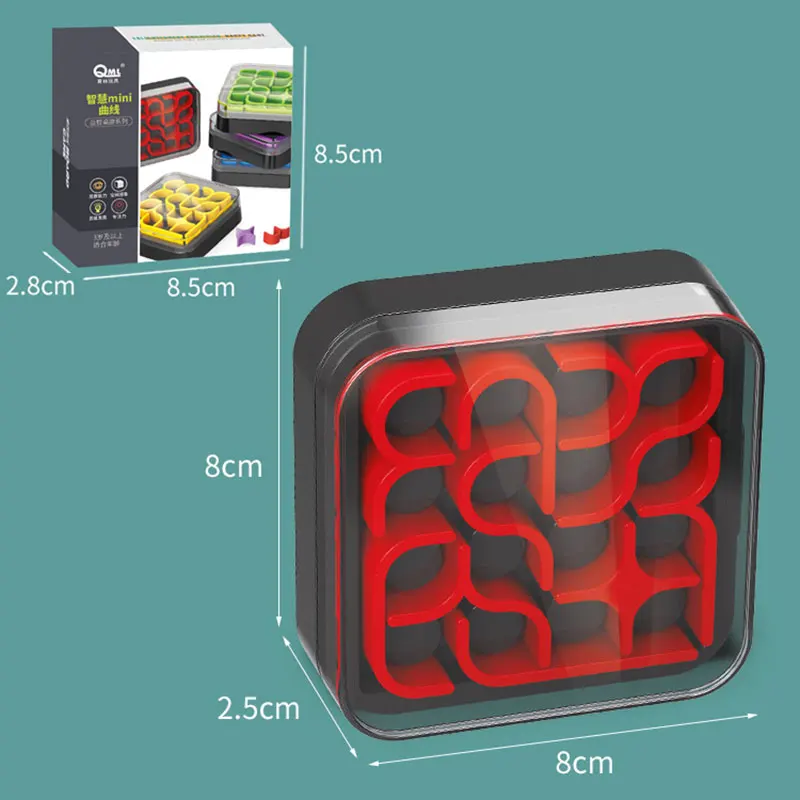ثلاثية الأبعاد منحنى صغير لغز لعبة للأطفال التفكير المنطقي التدريب السفر لعبة ألعاب تعليمية نشاط الحفلات مجلس لعبة ل 3 +