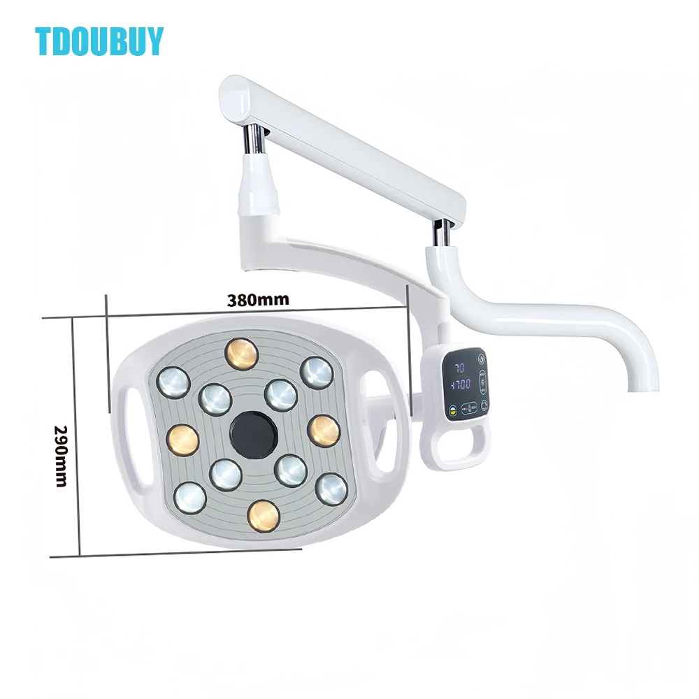 TDOUBEAUTY 70000Lux Dental Lamp with 12 Bulbs for Oral Treatment Dentistry Surgical Plastic Surgery Oral Light