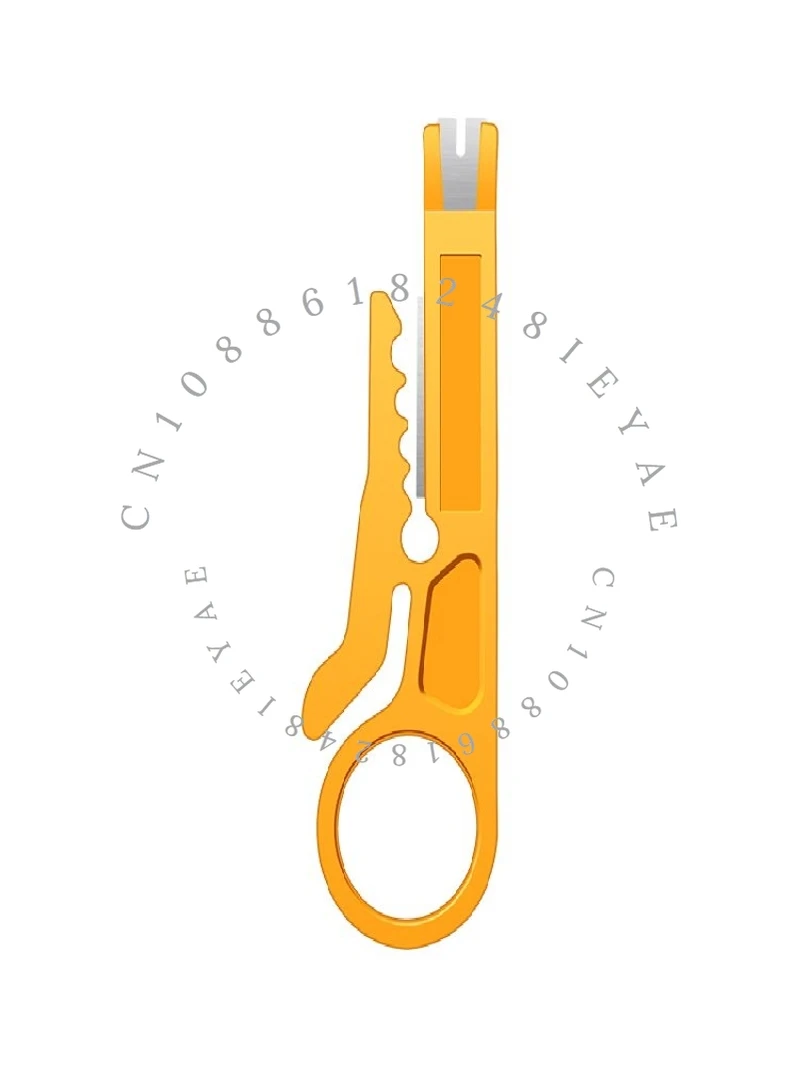

Желтый маленький инструмент для зачистки проводов, инструмент для зачистки проводов, нож для сетевого кабеля, нож для телефонного кабеля, простой маленький желтый нож