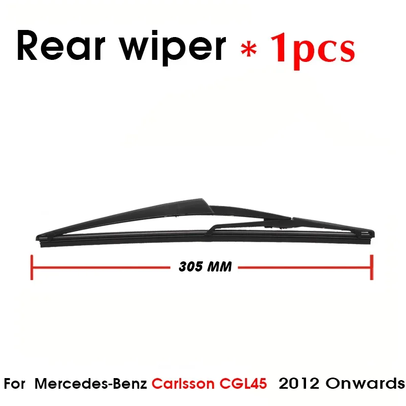 Car Wiper Blade For Mercedes-Benz Carlsson CGL45 2012- RearBack Windshield Windscreen Rear Wiper 305mm+Arm 270mm Car Accessories