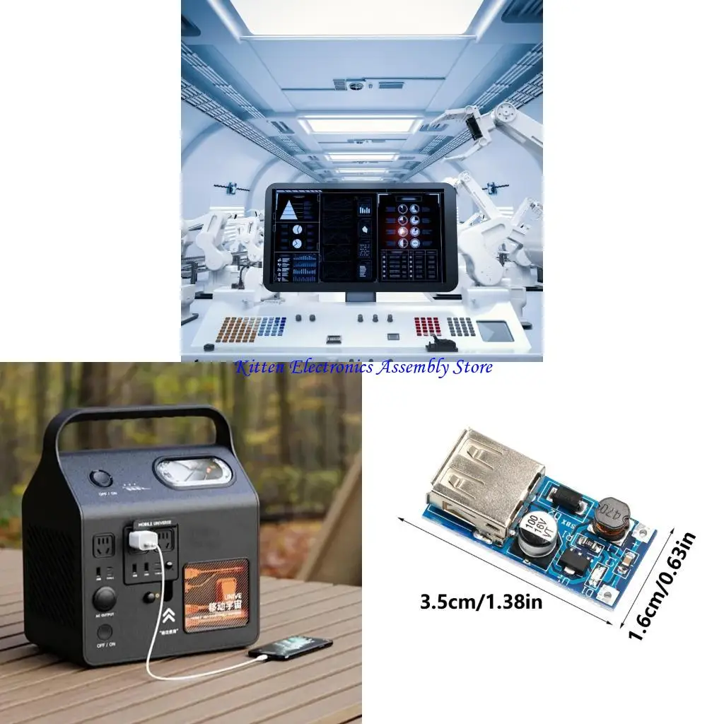 96GD 10Units Small PFM Control Steps Up Supply Module with Overloads Protections 0.9V-5V to 5V 600mA