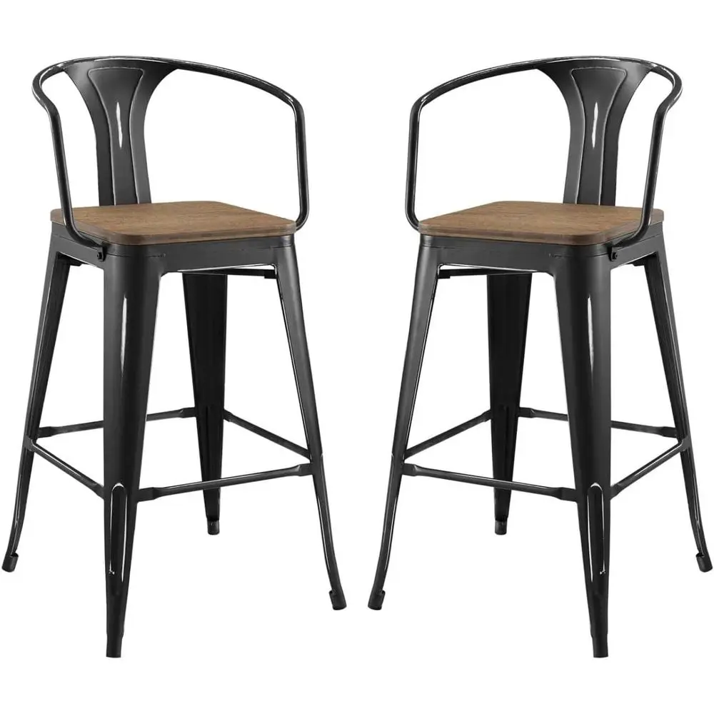 

Пара черных барных стульев Promen