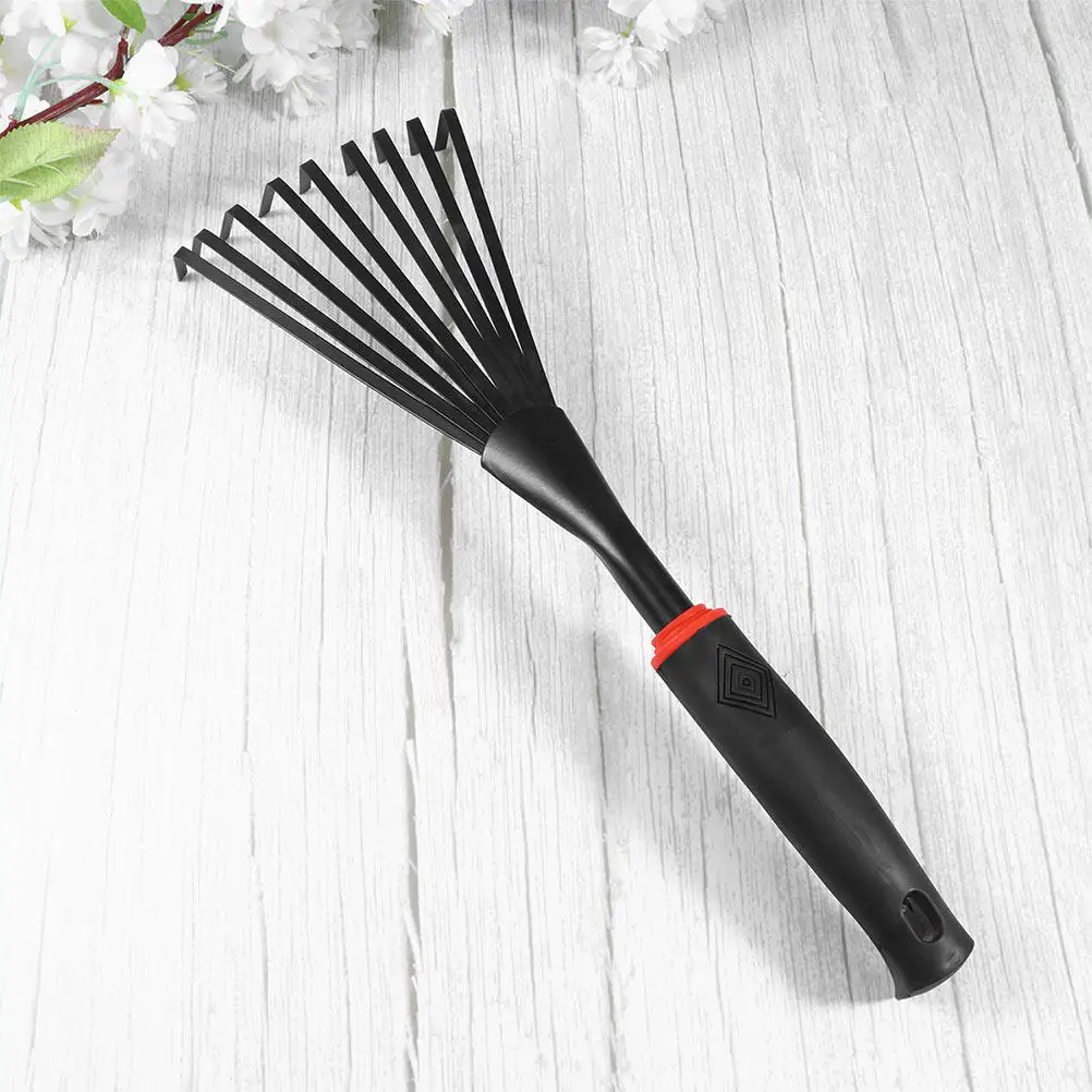 2 pcs Steel Rake Garden Tool Lawn Yard Leaf Halloween Christmas New Year Hand Garden Rake Hand Rake Gardening Rake Premium
