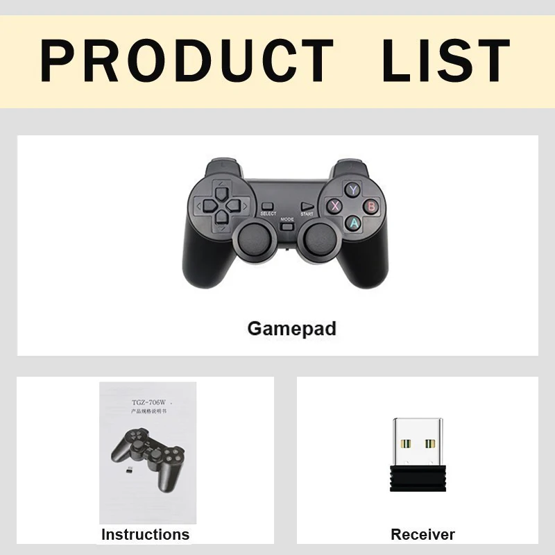 Bezprzewodowy pad do gier PC na PS3 Android telefon TV, pudełko 2.4G bezprzewodowy Joystick Joypad USB PC kontroler gier dla Xiaomi OTG inteligentny telefon