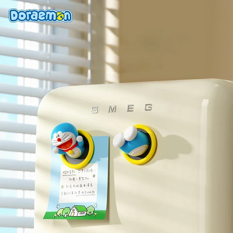 Cartoon Doraemon Fridge Magnets Anime 3D Stereo Cartoon Cute Fridge Magnets Home Decoration Magnetic Stickers Kids Birthday Gift