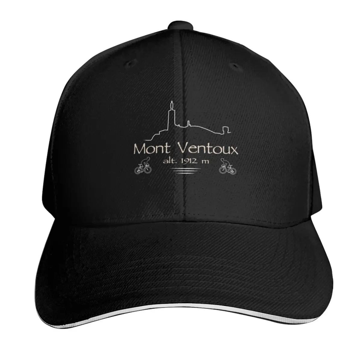 Road cycling cycling Mont Ventoux Baseball Cap Breathable Mesh Back Adjustable Buckle Closure Moisture Wicking Quick Dry