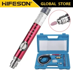 HIFESON Pneumatic Sanding Pen Mini Polishing Engraving Tools Air Die Grinder Kits  Air Mill Scribe Hammer