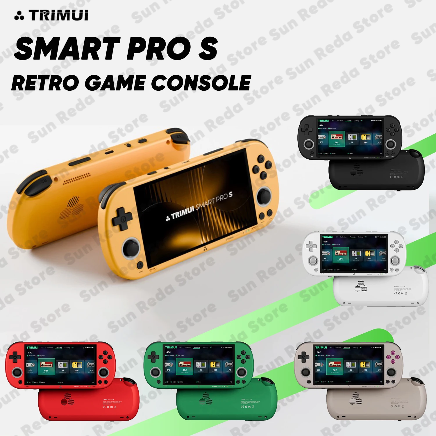 

Trimui Smart Pro S Ретро портативная игровая консоль с открытым исходным кодом Linux 4,96 дюйма портативный видеокарманный игровой плеер эмулятор детские игрушки