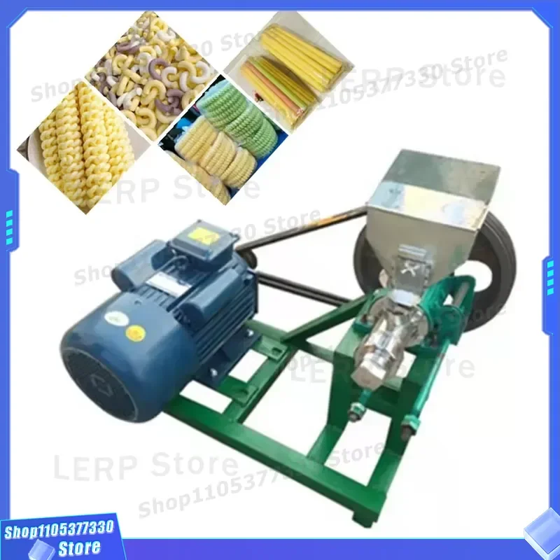 Mini Corn Puffing Machine Household Snack Maker Rice Extruder Puffed Food Processor Compact Kitchen Appliance for Crispy