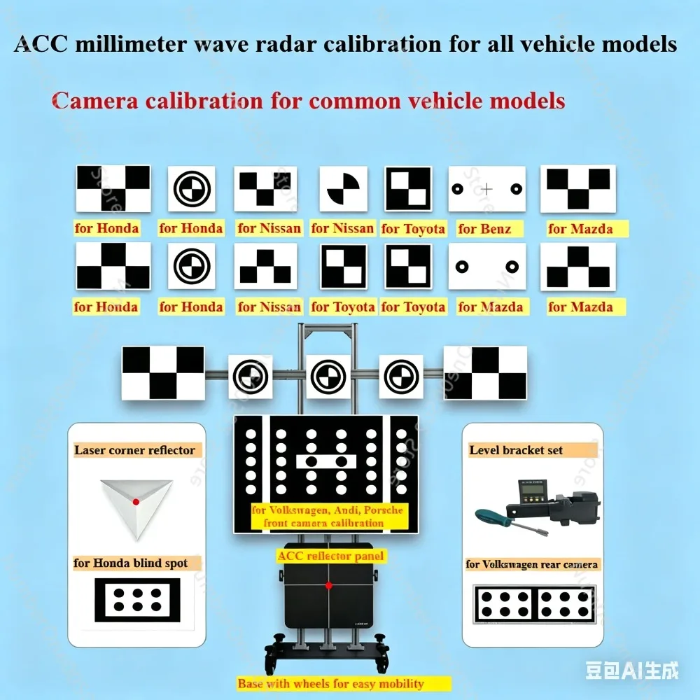 ADAS Calibration Tool ACC MmWave Radar Calibration for All Vehicles Front Camera Calibration for Common Cars for Toyota,Honda，VW