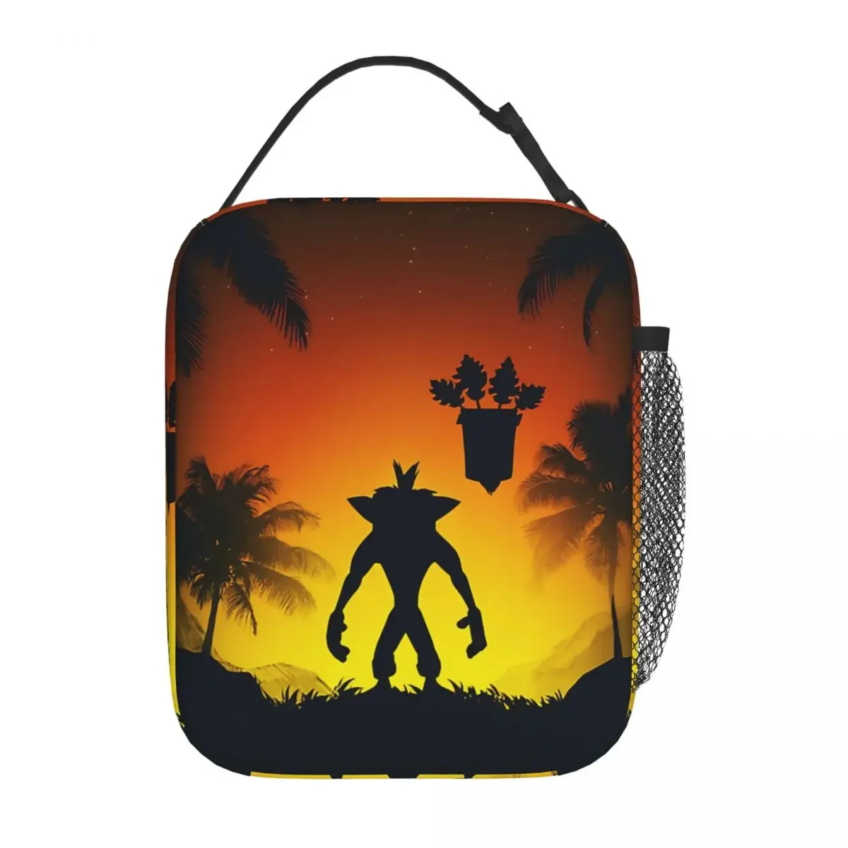 Vintage Crashs Game Bandicoots Insulated Lunch Bags High Capacity Reusable Cooler Bag Tote Lunch Box College Travel Men Women