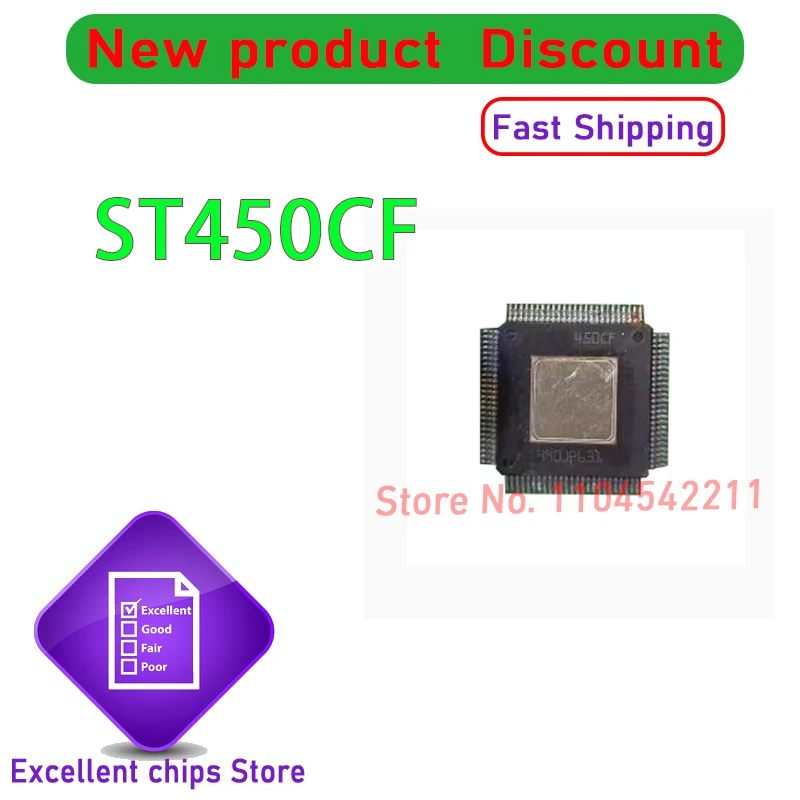 

(5-10piece) 100% New ST450CF 450CF TQFP-100 Chipset