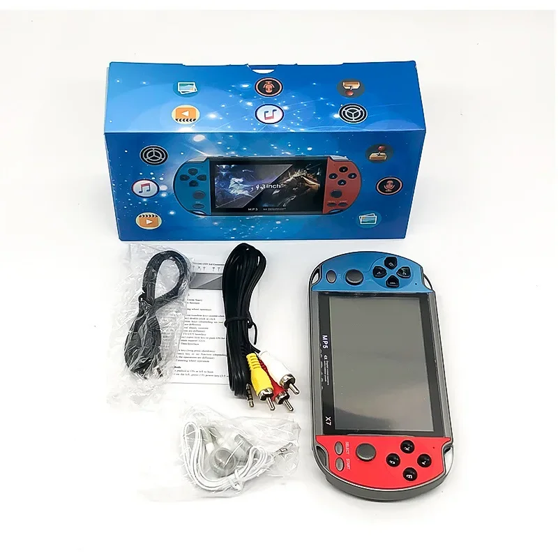 

New X7 Handheld Game Machine 4.3-inch Retro Portable Video Game for GBA Arcade MP3 MP4 Handheld Game Console X12 Plus Console