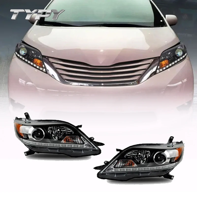 

Car Headlights Headlamp Modified LED DRL Daytime Running Lights Head Lamp Head light For Toyota Sienna 2011-2019