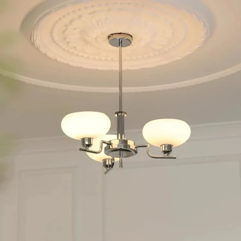 Moderner nordischer LED-Kronleuchter im Retro-Kunstdesign, Glas-Pendelleuchte für Schlafzimmer, Arbeitszimmer, Wohnzimmer, Kronleuchter, Innenbeleuchtung