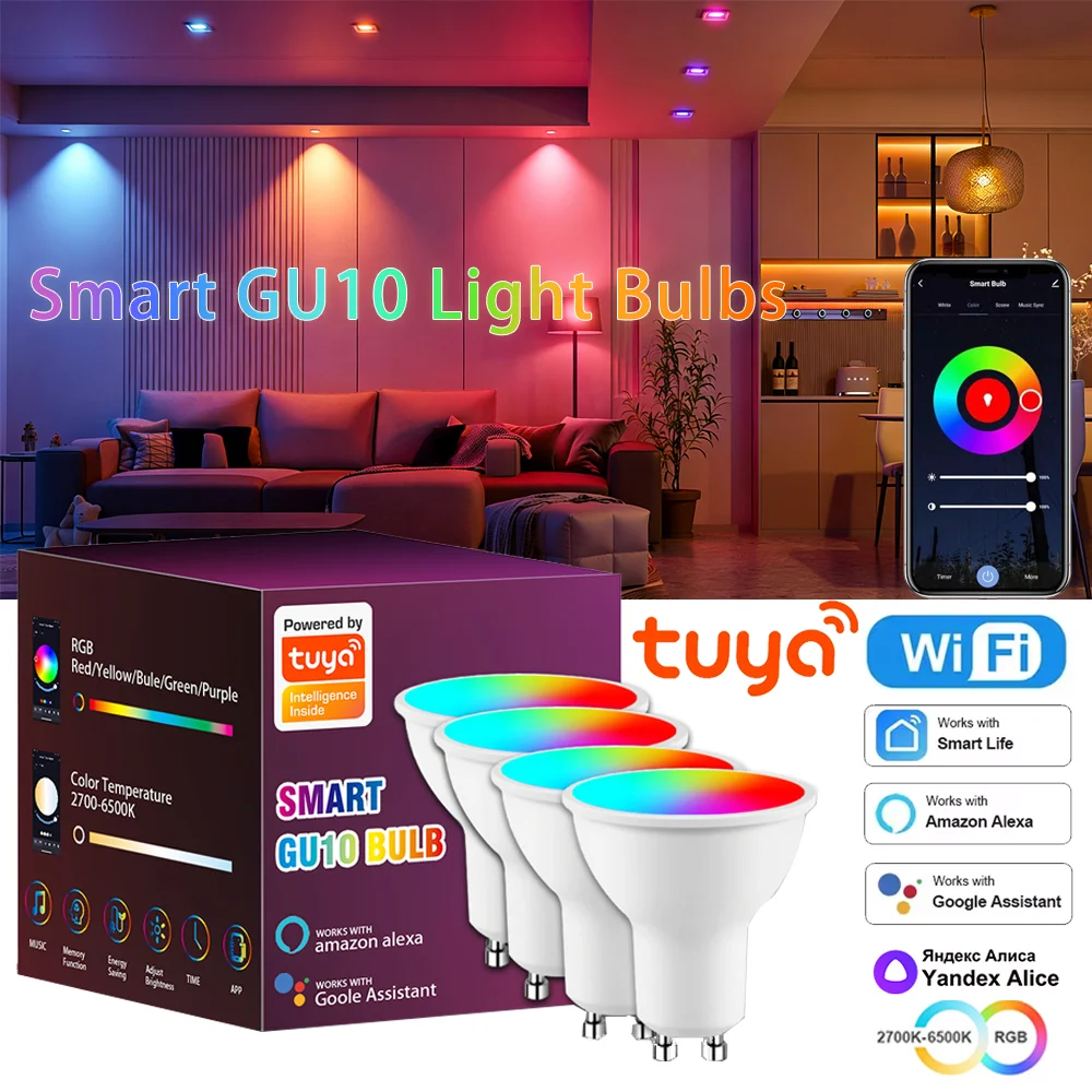 Tuya Wifi GU10 Led …