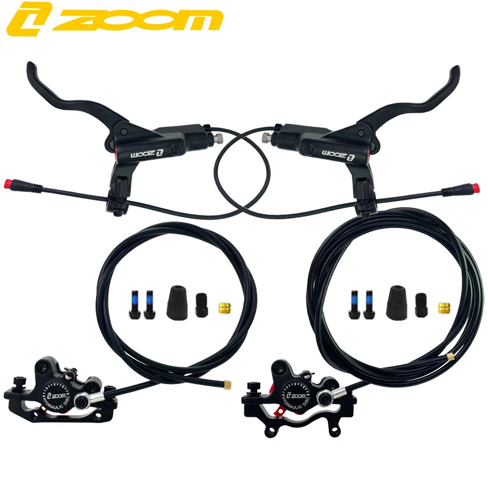 ZOOM Bike Electric Scooter Power Off Control Oil Hydraulic Disc Brake Caliper 2200 1200mm for Zero 10X 11X KUGOO G Booster G1